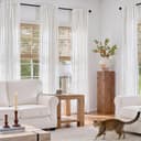 Thumbnail 2 de jinchan White Grey Striped Curtains 96 in Length 🪟