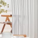 Thumbnail 4 de jinchan White Grey Striped Curtains 96 in Length 🪟