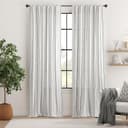 Thumbnail 6 de jinchan White Grey Striped Curtains 96 in Length 🪟