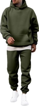 Thumbnail 3 de JMIERR Men's 2-Piece Hoodie Tracksuit Set 👕