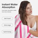 Thumbnail 4 de JML Microfiber Bath Towels 30" x 60" Pink 🛁