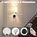 Thumbnail 6 de JOFIOS Wireless Battery Wall Sconces 5200 mAh 💡