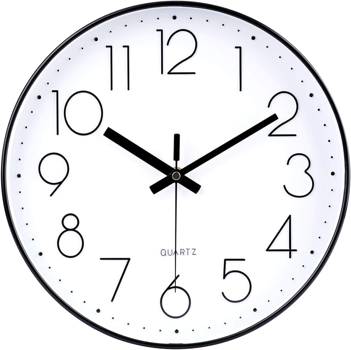 jomparis 12 Inch Wall Clock silent quartz wall clock 🕘