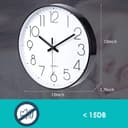 Thumbnail 5 de jomparis 12 Inch Wall Clock silent quartz wall clock 🕘