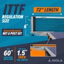 Thumbnail 4 de JOOLA Snapper Professional 72" Table Tennis Net 🎾