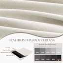 Thumbnail 4 de Jowels 90 Inch Linen Blackout Curtains 2 Panels 🪟