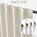Thumbnail 6 de Jowels 90 Inch Linen Blackout Curtains 2 Panels 🪟