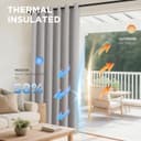 Thumbnail 3 de Joydeco 100% Blackout Curtains 84" 52"W 🪟