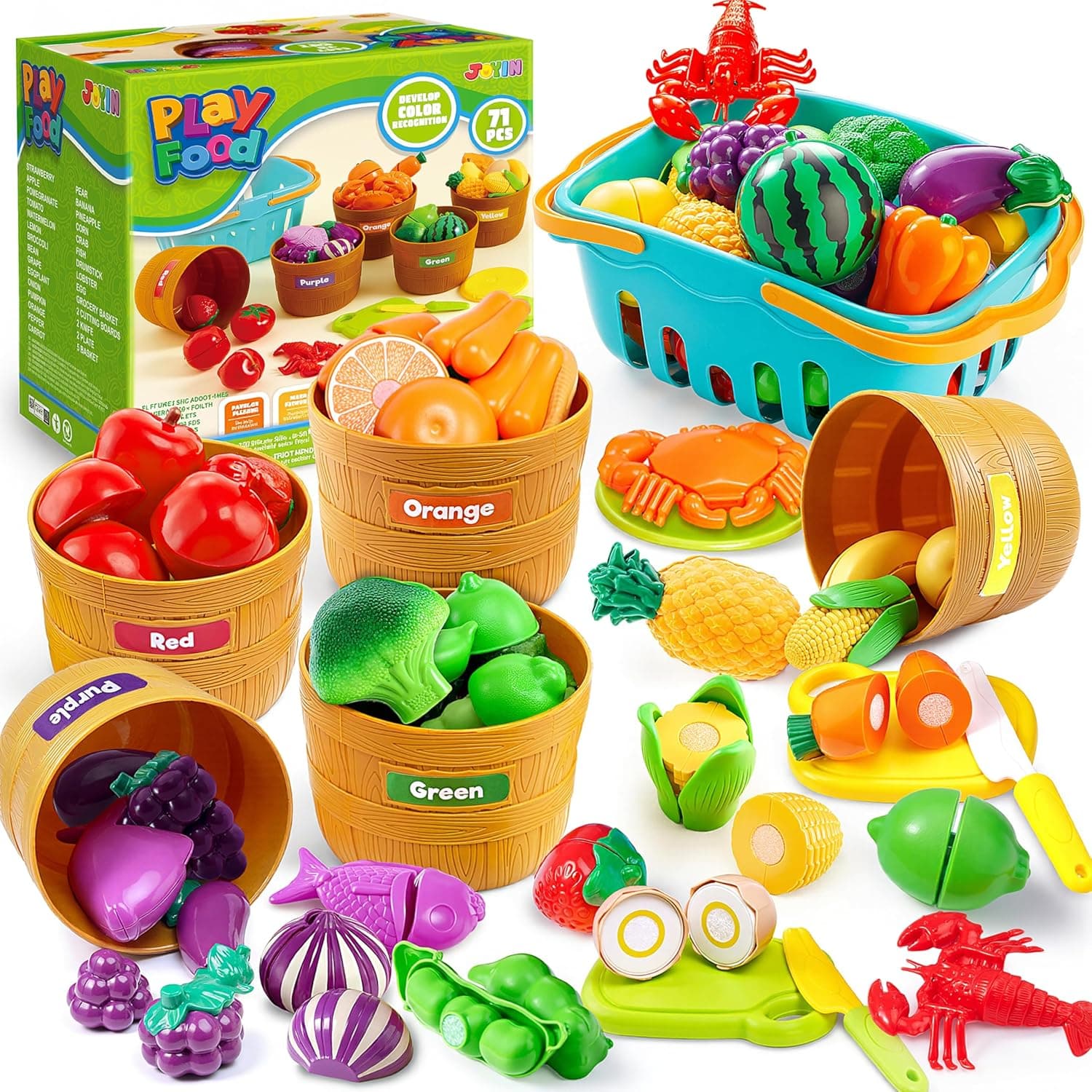 JOYIN Learning Toys Play Food Set for Toddlers 🎲