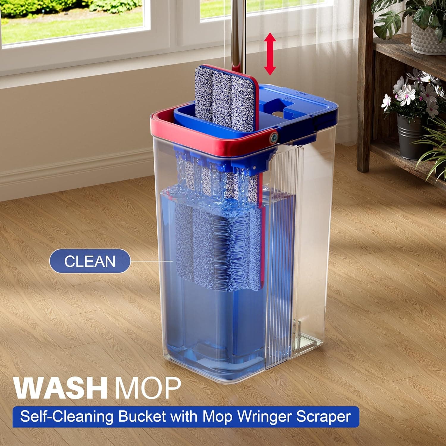 JOYMOOP Mop and Bucket Set with 6 Pads ⚙️