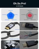 Thumbnail 4 de JSAUX 4K DisplayPort to HDMI Adapter, 10FT ⚡