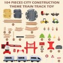Thumbnail 5 de JugueteLand 104-Piece Wooden Train Set for Toddlers 🚂