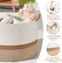 Thumbnail 6 de KAKAMAY Large Blanket Basket 20x13" 🛏️