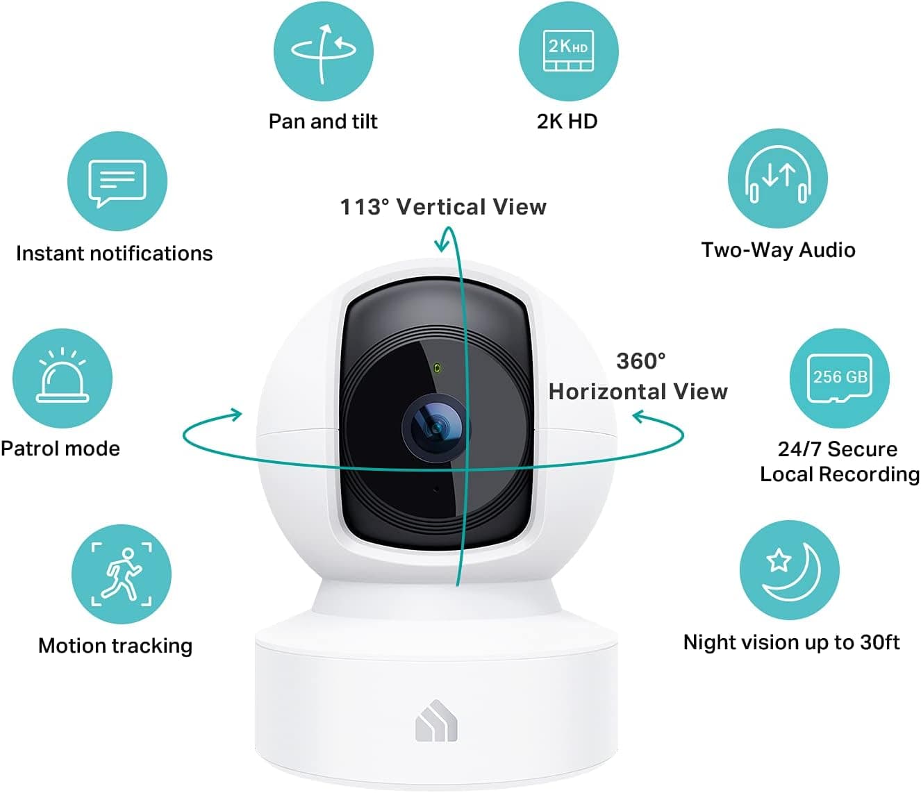 Kasa 2K QHD Pan-Tilt Security Camera 📷