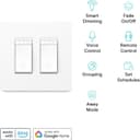 Thumbnail 1 de Kasa HS220-2 2-Gang Dimmer Switch 2.4GHz 📱