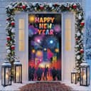 Thumbnail 4 de KatchOn XtraLarge Happy New Year Door Cover 74x36 📷