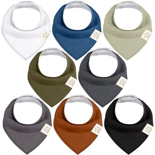KeaBabies 8-Pack Organic Baby Bibs ⚙️