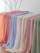 Thumbnail 5 de Keketoarrange 120‑inch pink gauze table runner 📍