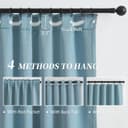 Thumbnail 2 de KEQIAOSUOCAI 108-inch blackout curtains 2 panels 🪟