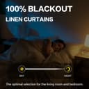 Thumbnail 6 de KEQIAOSUOCAI 108-inch blackout curtains 2 panels 🪟