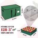 Thumbnail 2 de Keten 128-Count Ornament Storage Box 📦