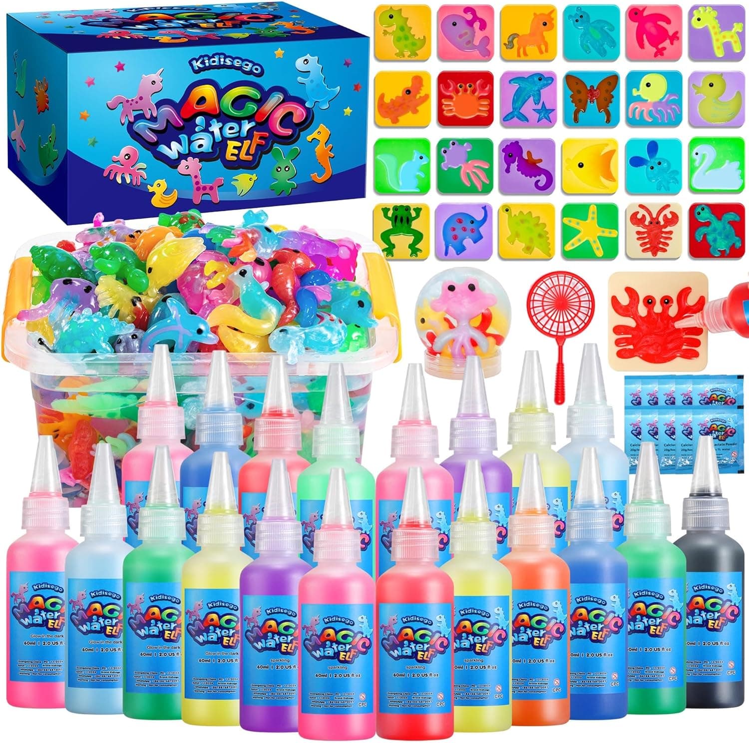 Kidisego Aqua Fairy Water Gel Kit 20 Colors 🧸