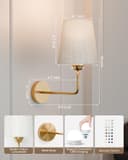 Thumbnail 1 de KINDEEP Wall Sconce Set of 2 rechargeable RGB lights 🔆