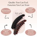 Thumbnail 3 de Kitsch Banana Clips 2pcs — Retro no-crease hair clips 💇♀️