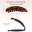 Thumbnail 4 de Kitsch Banana Clips 2pcs — Retro no-crease hair clips 💇♀️