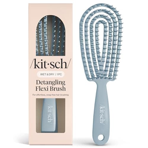 Kitsch Detangler Brush flexible detangler for curly hair 🎧