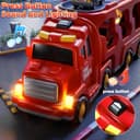 Thumbnail 2 de KIZONLY Fire Truck Toys 5-in-1 Carrier Vehicle Set 🚒
