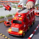 Thumbnail 5 de KIZONLY Fire Truck Toys 5-in-1 Carrier Vehicle Set 🚒