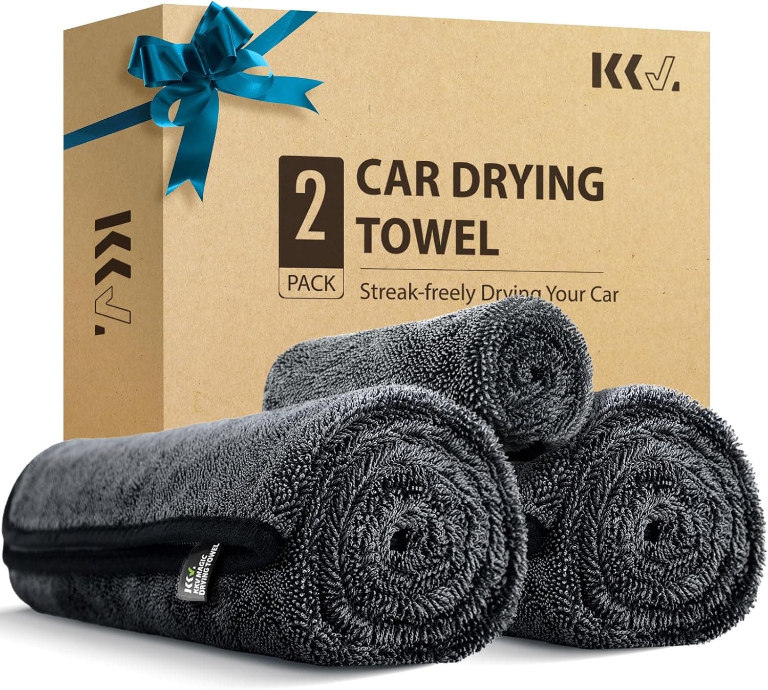 KKV 2-Pack Microfiber Towels 35" x 24" 🚗