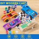 Thumbnail 4 de Klever Kits 4 DIY Wooden Race Cars kit 4-pack 🚗