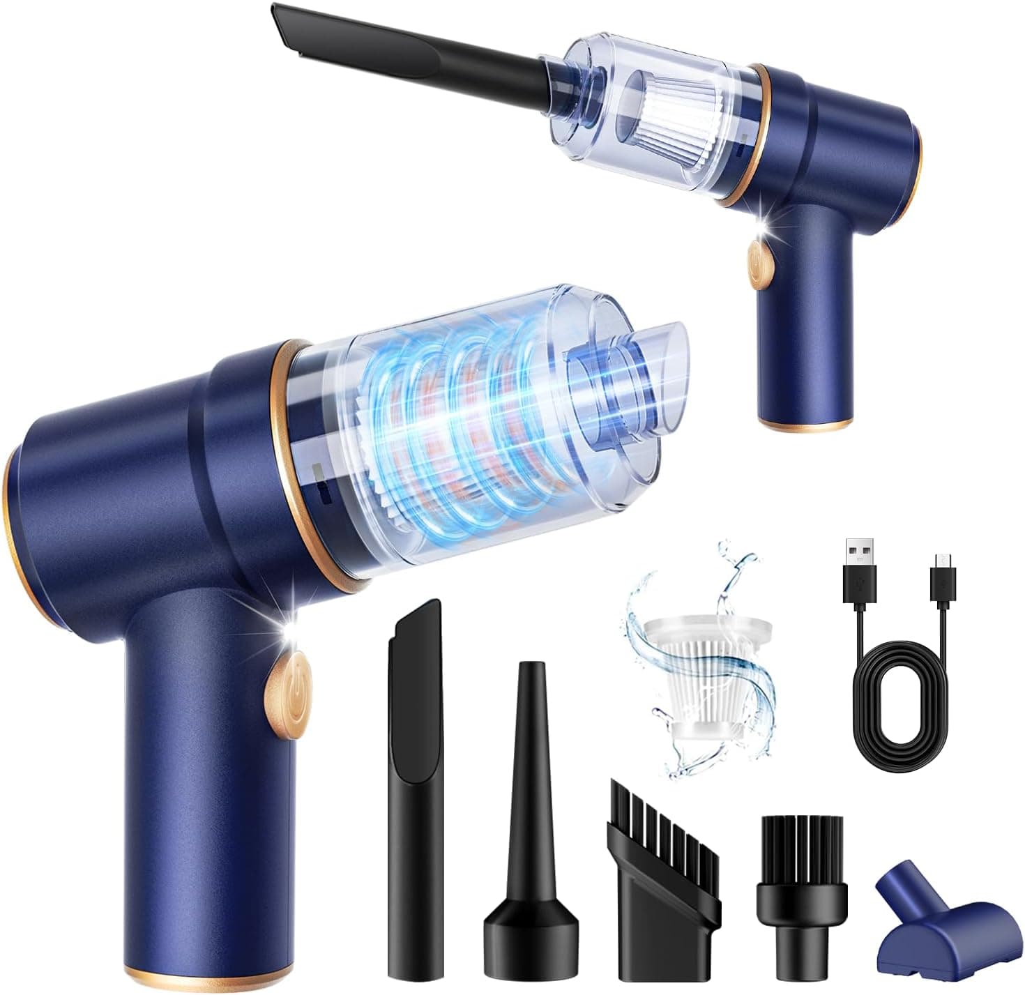 KMM Handheld Car Vacuum 9000 Pa with LED light 🚗