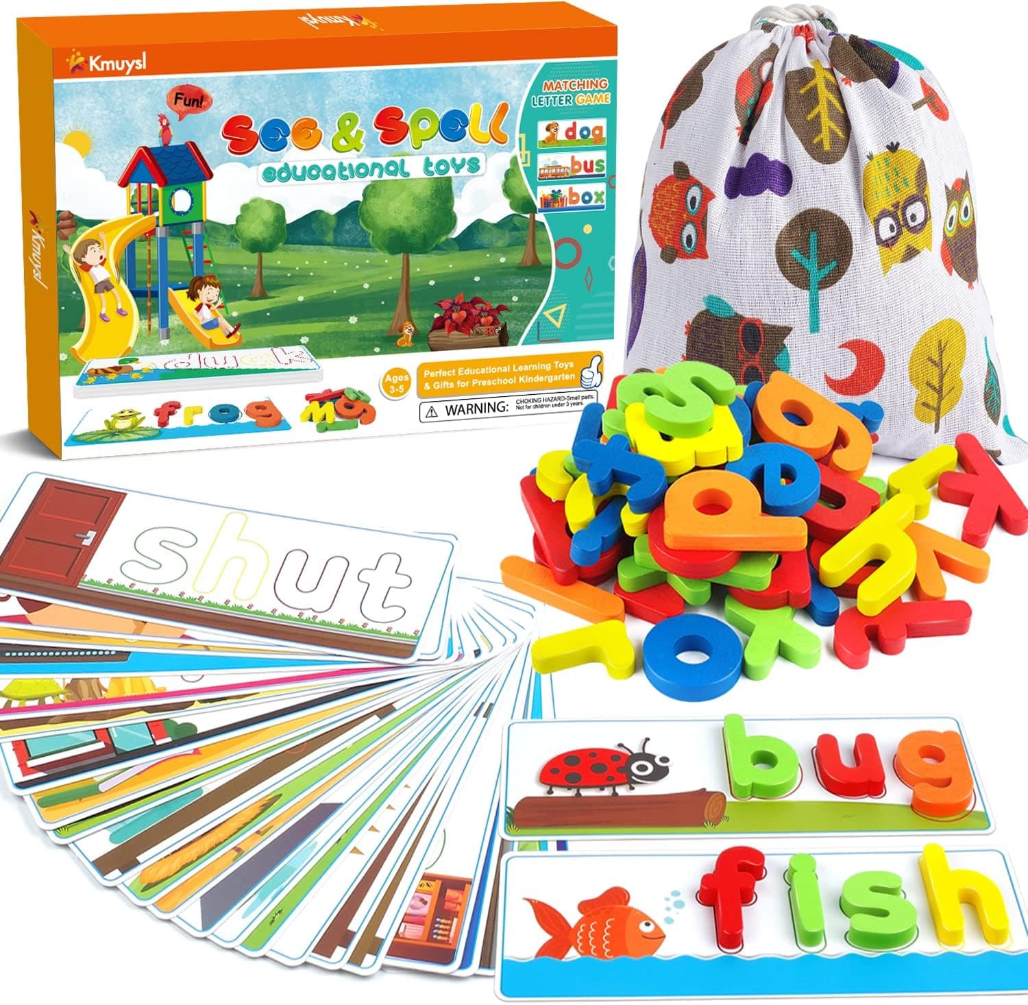 KMUYSL See & Spell CVC Word Builder for Ages 3–6 🧸
