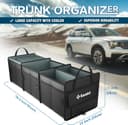 Thumbnail 1 de K KNODEL Sturdy Car Trunk Organizer with Cooler 3 Compartments 🚗