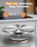 Thumbnail 3 de Kootek Aluminium Alloy Revolving Cake Stand 12" 🍰