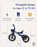 Thumbnail 4 de KRIDDO Kids Tricycle for 2–4 Years 🚲