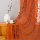 Thumbnail 3 de Lace Terracotta Curtains 52x96 in Light-Filtering Rod Pocket Curtains 🏠
