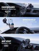 Thumbnail 1 de Lamicall 3-in-1 Pro Car Phone Holder 360° 📱