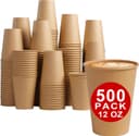 Thumbnail principal de Lamosi 12 oz Kraft Paper Cups for Hot or Cold Beverages 🍵