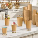 Thumbnail 4 de Lamosi 12 oz Kraft Paper Cups for Hot or Cold Beverages 🍵