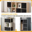 Thumbnail 2 de Large Storage Cubes 13 Inch Cube Bins for Shelves 🧺
