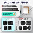 Thumbnail 1 de LATCH.IT Black RV Door Lock Replacement 2.75" 🚐