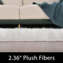 Thumbnail 1 de Latepis White Faux Fur Rug 3x5 — Fluffy Area Rug 🧸