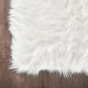 Thumbnail 4 de Latepis White Faux Fur Rug 3x5 — Fluffy Area Rug 🧸
