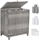 Thumbnail principal de Laundry Hamper 190L 3-Section with Lid 🧺