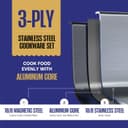 Thumbnail 2 de LEGEND COOKWARE 10-Piece 3-Ply Stainless Steel Cookware Set 🍳