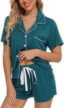 Thumbnail 6 de Leikar Womens Button Down Pajama Set — Bride Sleepwear 👗
